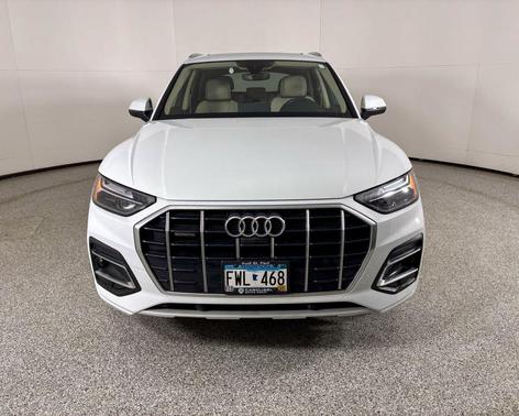 Glacier White Metallic 2021 Audi Q5 45 Premium Plus