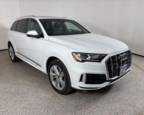 Carrara White 2021 Audi Q7 45 Premium Plus