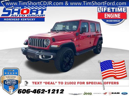 Firecracker Red Clearcoat 2025 Jeep Wrangler 4xe Sahara