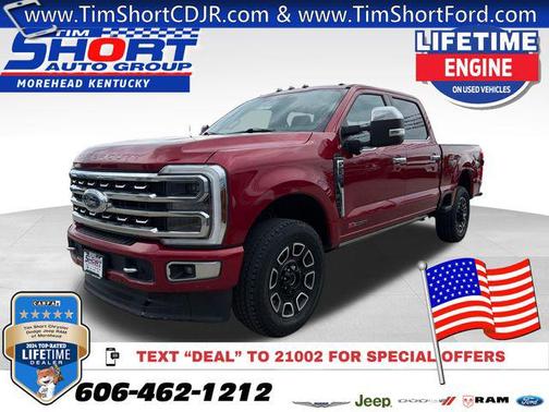 Rapid Red Metallic Tinted Clearcoat 2024 Ford F-250 Platinum