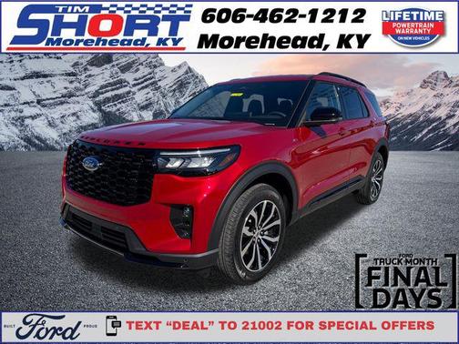 Red 2026 Ford Explorer ST-Line