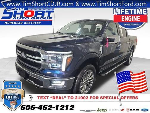 Antimatter Blue Metallic 2024 Ford F-150 Lariat