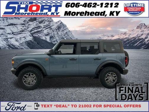 Azure Gray Metallic Tri-Coat 2025 Ford Bronco Badlands