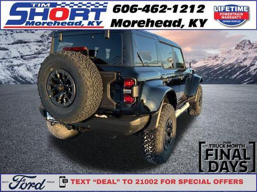 Shadow Black 2025 Ford Bronco Raptor