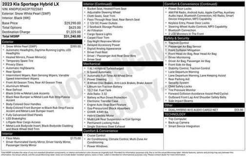 2023 Kia Sportage Hybrid LX