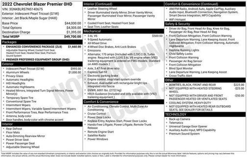 2022 Chevrolet Blazer Premier