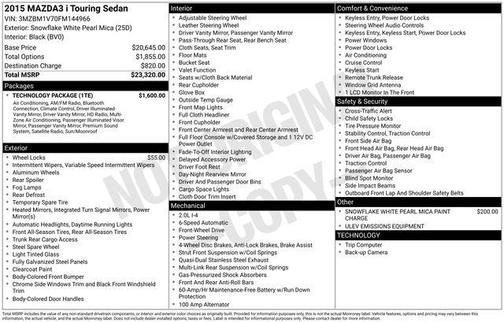 2015 Mazda Mazda3 i Touring