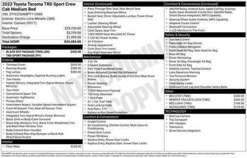 Electric Lime 2023 Toyota Tacoma TRD Sport