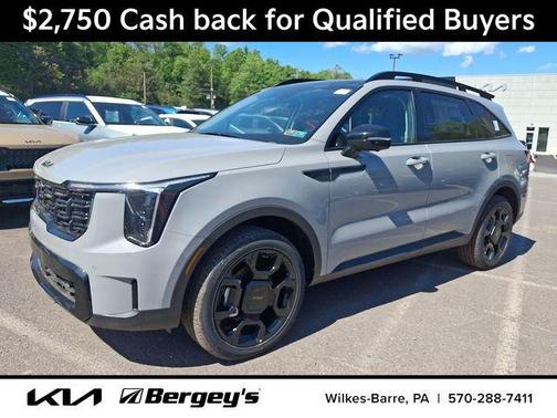 Wolf Gray 2026 Kia Sorento X-Line SX