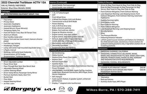 2022 Chevrolet Trailblazer ACTIV