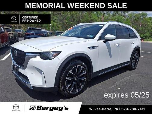 Rhodium White Metallic 2024 Mazda CX-90 Premium