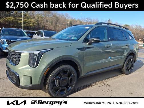 Jungle Green 2026 Kia Sorento X-Line EX