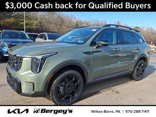 Jungle Green 2026 Kia Sorento X-Line EX