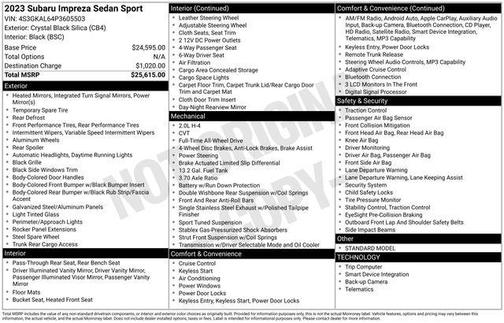 2023 Subaru Impreza Sport