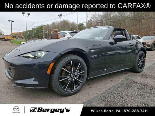 Jet Black Mica 2024 Mazda MX-5 Miata RF Grand Touring