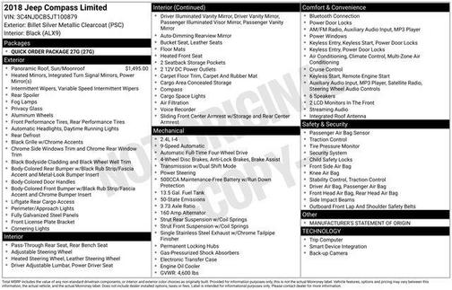 2018 Jeep Compass Limited