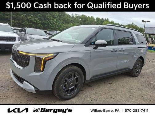 Ceramic Silver 2026 Kia Carnival Hybrid EX