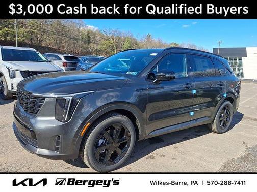 Gray 2026 Kia Sorento Hybrid X-LINE SX PRESTIGE
