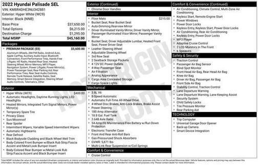 2022 Hyundai PALISADE SEL