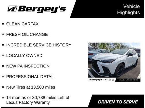 Ultra White 2024 Lexus NX 350 F SPORT Handling