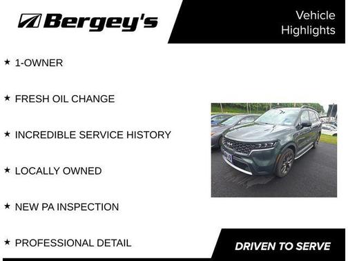 Aruba Green 2022 Kia Sorento SX Prestige