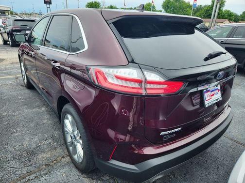 Burgundy 2020 Ford Edge Titanium