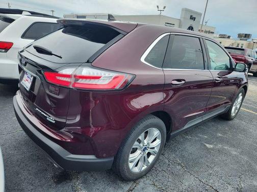 Burgundy 2020 Ford Edge Titanium