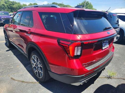 Red Metallic 2025 Ford Explorer Platinum