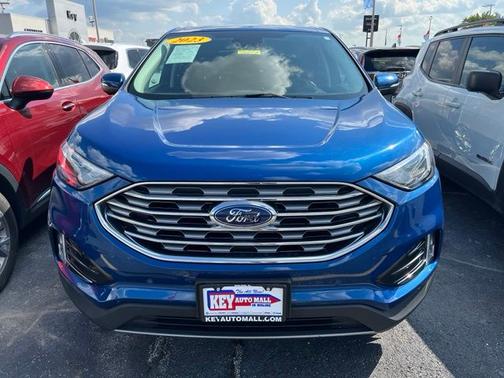 Blue Metallic 2023 Ford Edge Titanium