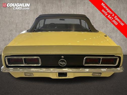 Yellow 1968 Chevrolet Camaro RS