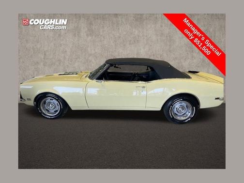 Yellow 1968 Chevrolet Camaro RS