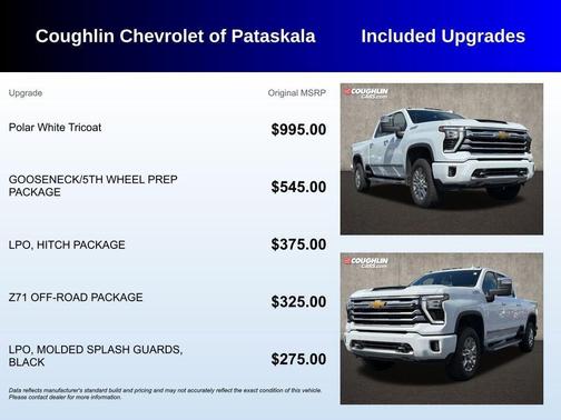 Polar White 2026 Chevrolet Silverado 2500 High Country