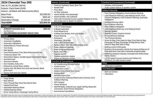 2024 Chevrolet Trax 2RS