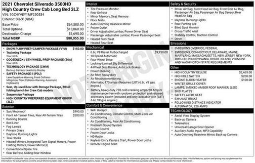 2021 Chevrolet Silverado 3500 High Country