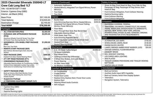 2025 Chevrolet Silverado 3500 LT