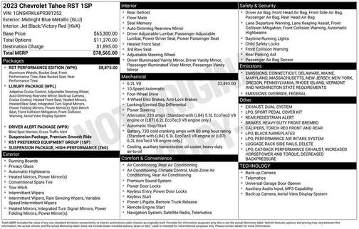 2023 Chevrolet Tahoe RST