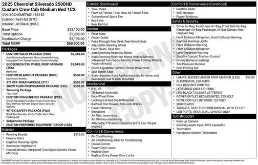 2025 Chevrolet Silverado 2500 Custom