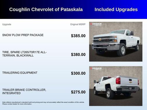 Summit White 2018 Chevrolet Silverado 2500 WT