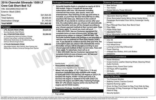 2016 Chevrolet Silverado 1500 LT