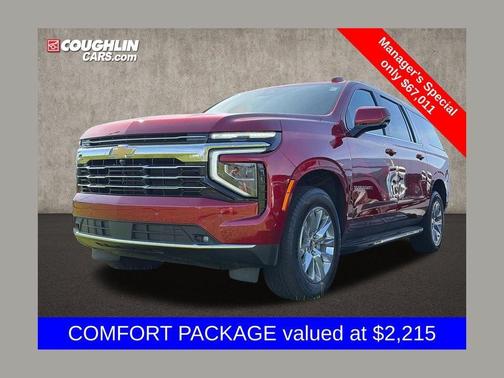 Radiant Red 2025 Chevrolet Suburban LT