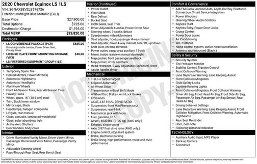 2020 Chevrolet Equinox LS