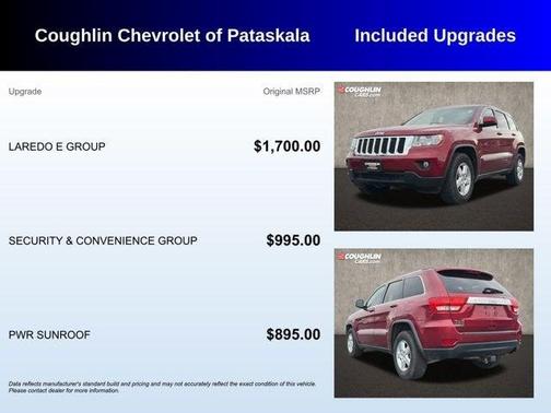 Deep Cherry Red Crystal Pearlcoat 2013 Jeep Grand Cherokee Laredo
