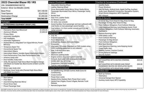 2022 Chevrolet Blazer RS