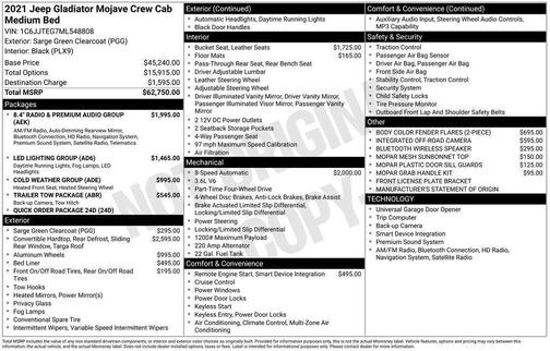 2021 Jeep Gladiator Mojave