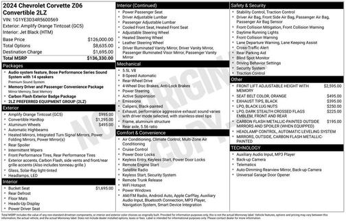 2024 Chevrolet Corvette Z06