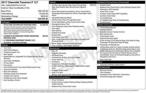 2017 Chevrolet Traverse 1LT