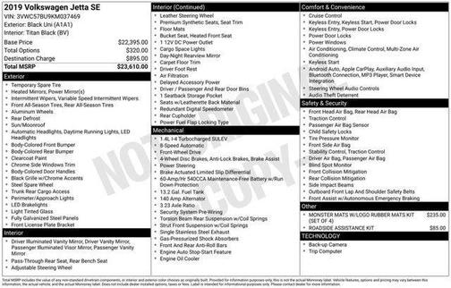 2019 Volkswagen Jetta 1.4T SE