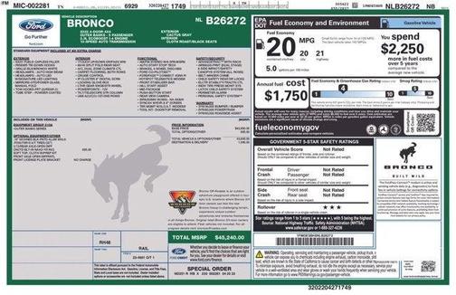 2022 Ford Bronco Outer Banks