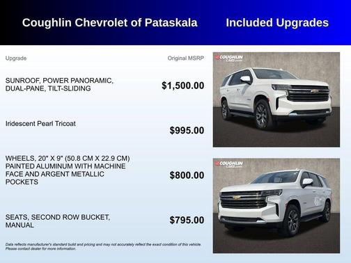 Iridescent Pearl Tricoat 2021 Chevrolet Tahoe LT