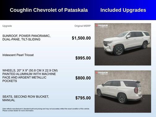 Iridescent Pearl Tricoat 2021 Chevrolet Tahoe LT